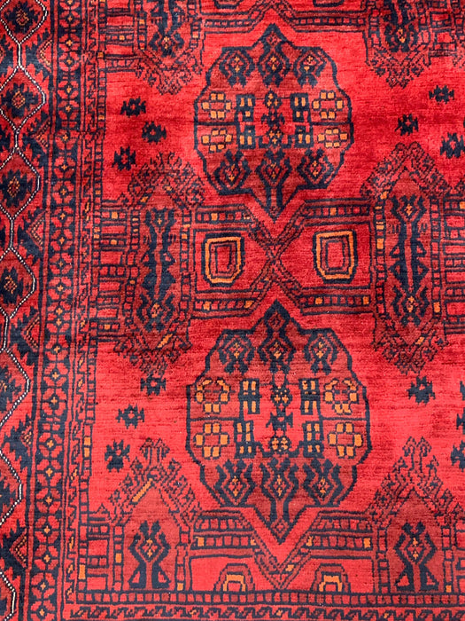 Terkaman Tribal Afghan Oriental Rug, size 4' 3" x 6' 7" (C)