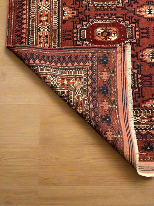 Terkaman Tribal Afghan Oriental Rug, size 4' 2" x 6" (C) Very fine