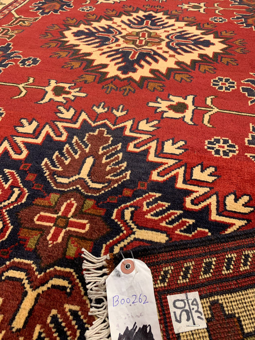 Terkaman Tribal Afghan Oriental Rug, size 4' 2" x 6' 6"