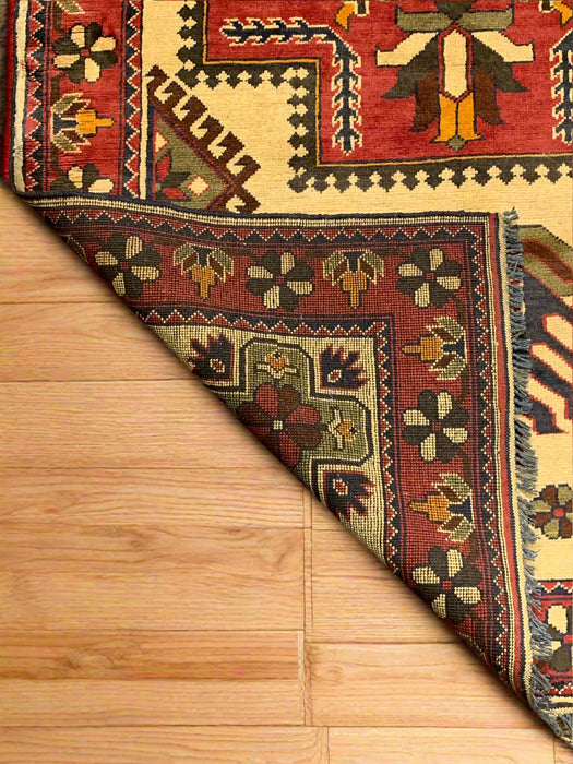 Terkaman Tribal Afghan Oriental Rug, size 3' 7" x 6' 5"