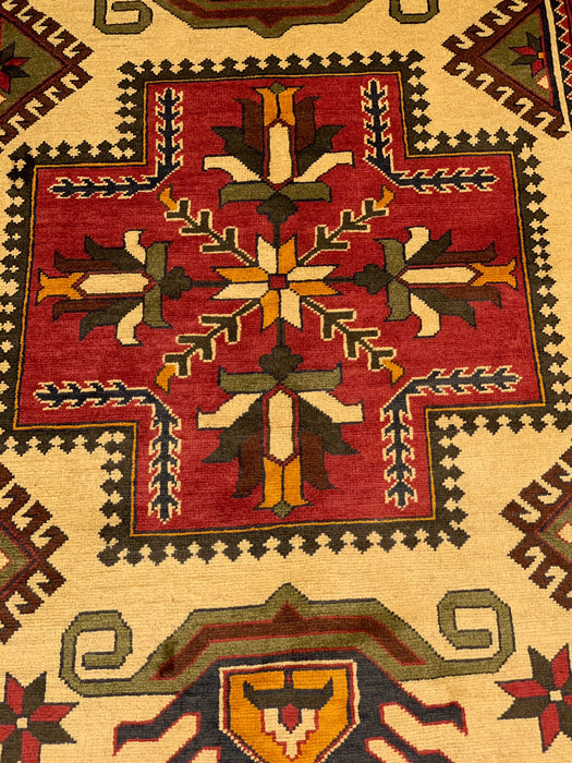 Terkaman Tribal Afghan Oriental Rug, size 3' 7" x 6' 5"