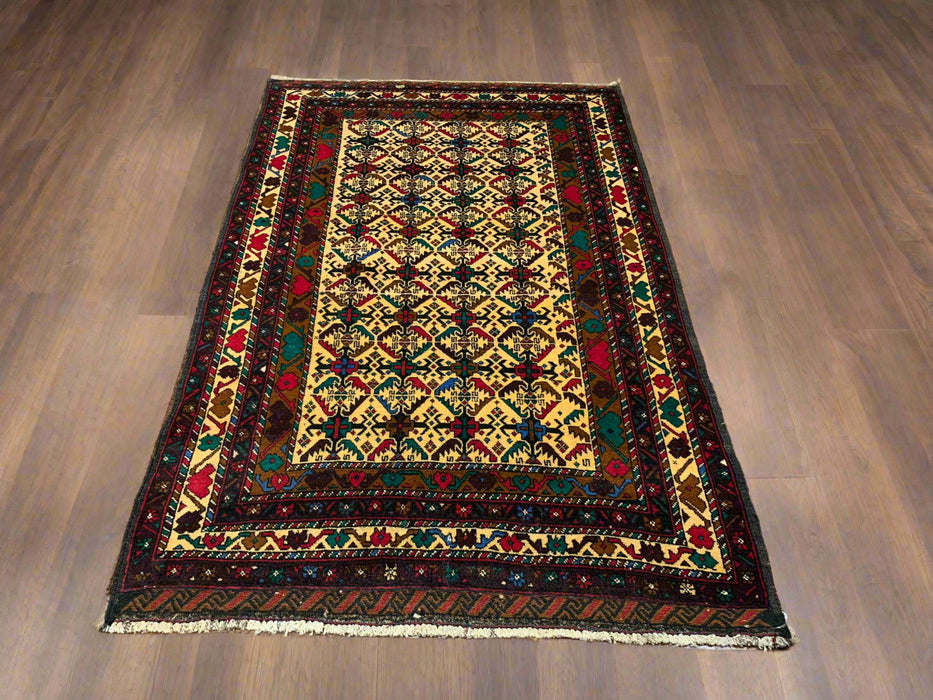 Terkaman Tribal Baluch Oriental Rug; 3' 8" x 6" (A)