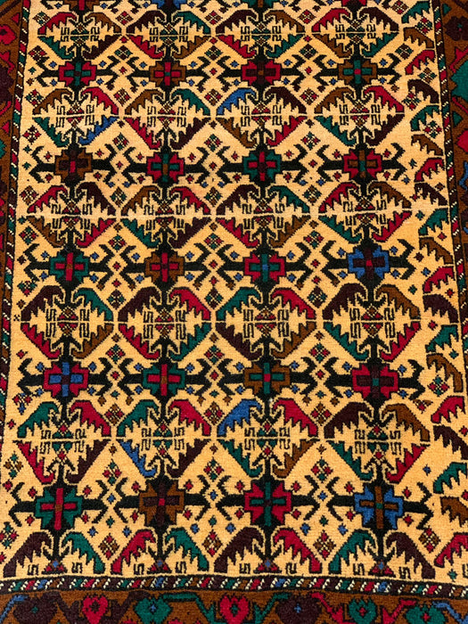 Terkaman Tribal Baluch Oriental Rug; 3' 8" x 6" (A)