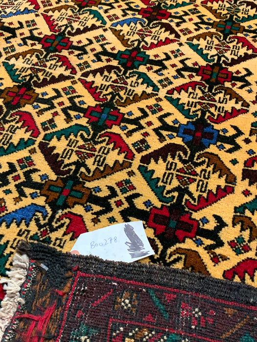 Terkaman Tribal Baluch Oriental Rug; 3' 8" x 6" (A)