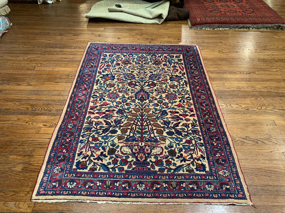 Timeless Beauty, Woven by Hand. Antique Persian Hamadan Rug, size 4" x 5' 9" (F)