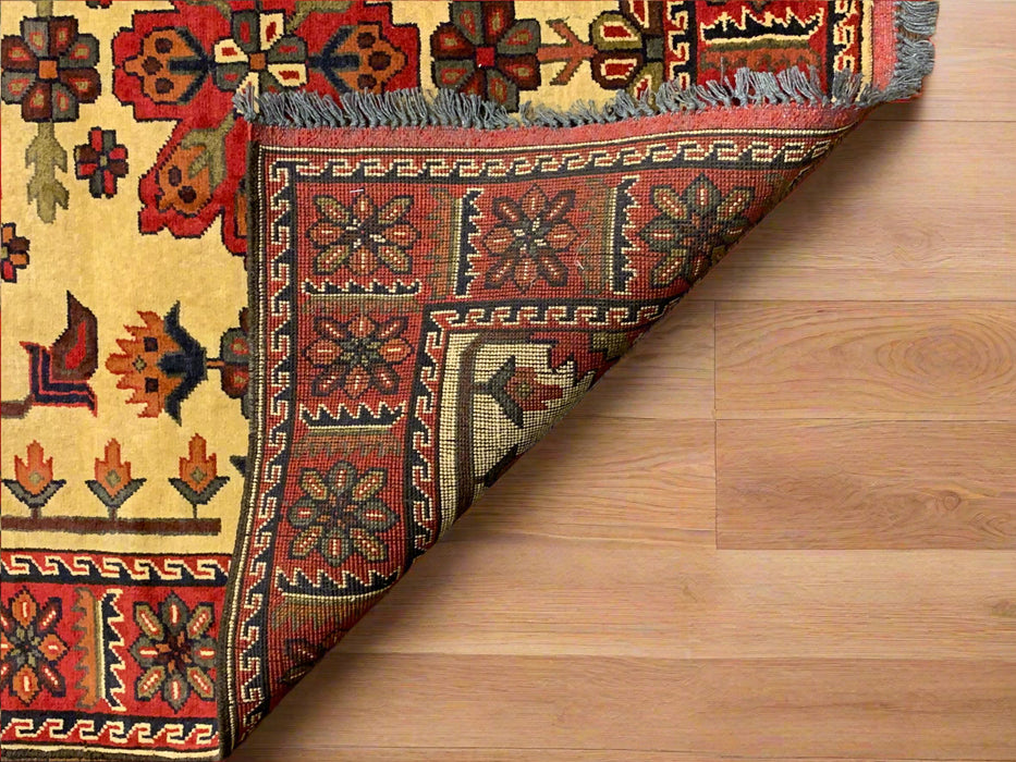 Terkaman Tribal Afghan Oriental Rug, size 4' 2" x 5' 10"