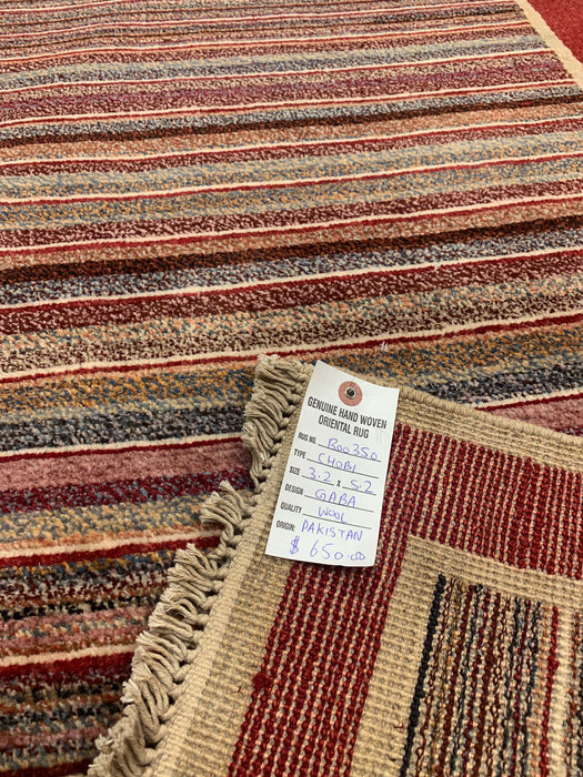 Hand-Knotted Sultanabad Vegetable-Dyed Wool Rug 3' 2" x 5' 2" (K)