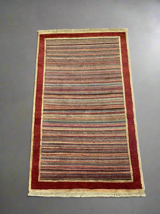 Hand-Knotted Sultanabad Vegetable-Dyed Wool Rug 3' 2" x 5' 2" (K)