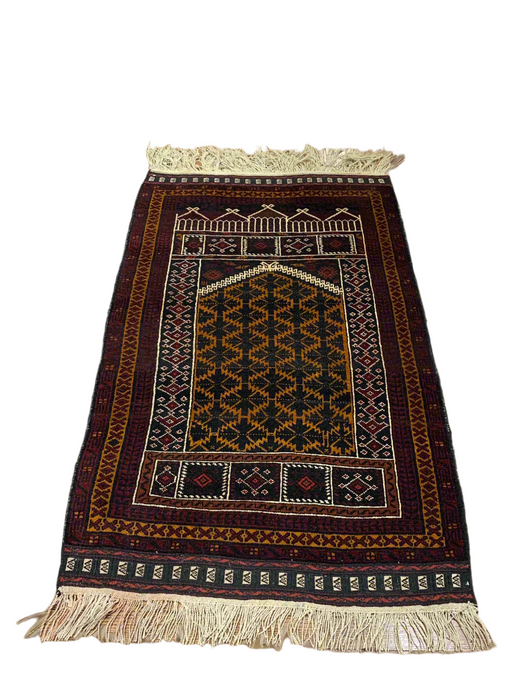 Terkaman Tribal Baluch Oriental Rug; 2' 9" x 4' 7" (A) prayer