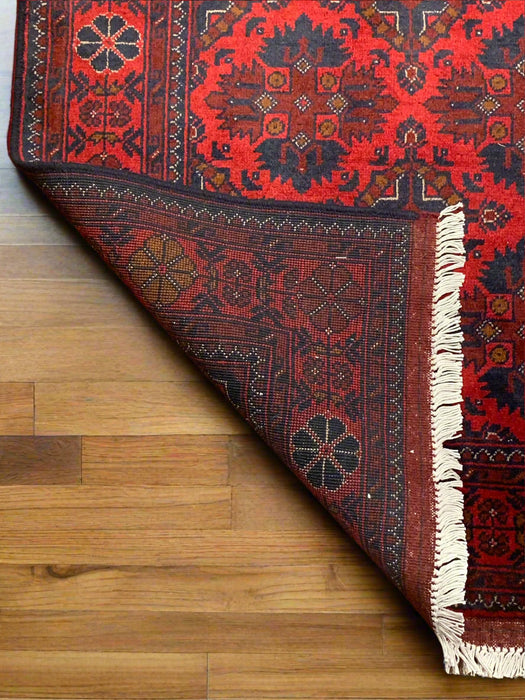 Terkaman Tribal Afghan Oriental Rug, size 3' 3" x 5"