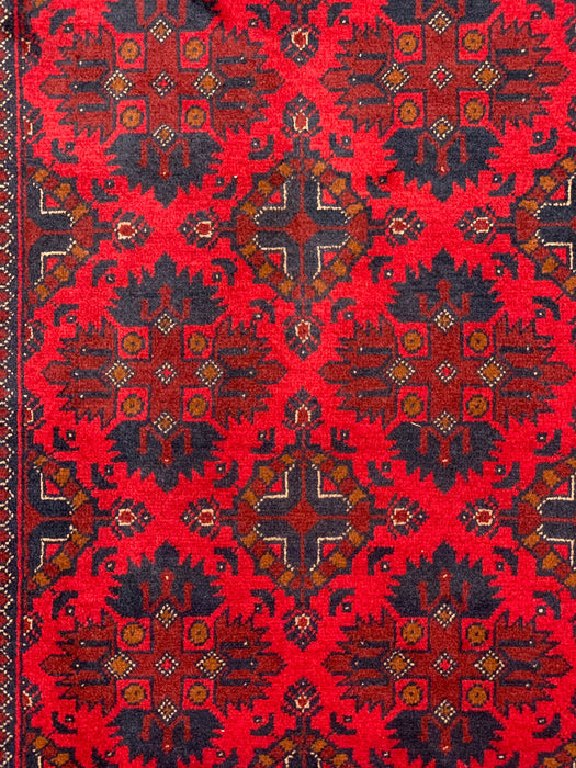 Terkaman Tribal Afghan Oriental Rug, size 3' 3" x 5"