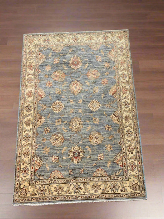 Hand-Knotted Sultanabad Vegetable-Dyed Wool Rug, 3' 5" x 5"
