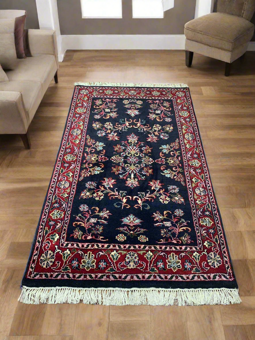 Sultanabad 100% wool Hand Made Rug - size 3" x 5"