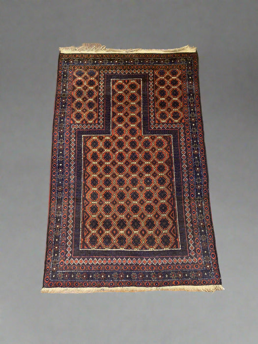 Terkaman Tribal Baluch Oriental Rug; 3' 5" x 4' 8" (A)