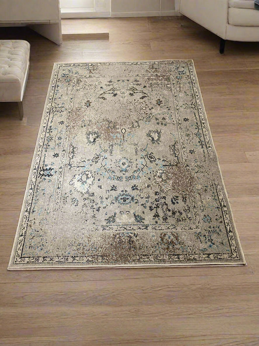Persian-Inspired. Modern Defined. Turkish Made Rug, size 5' 3" x 7' 7" (O) machine