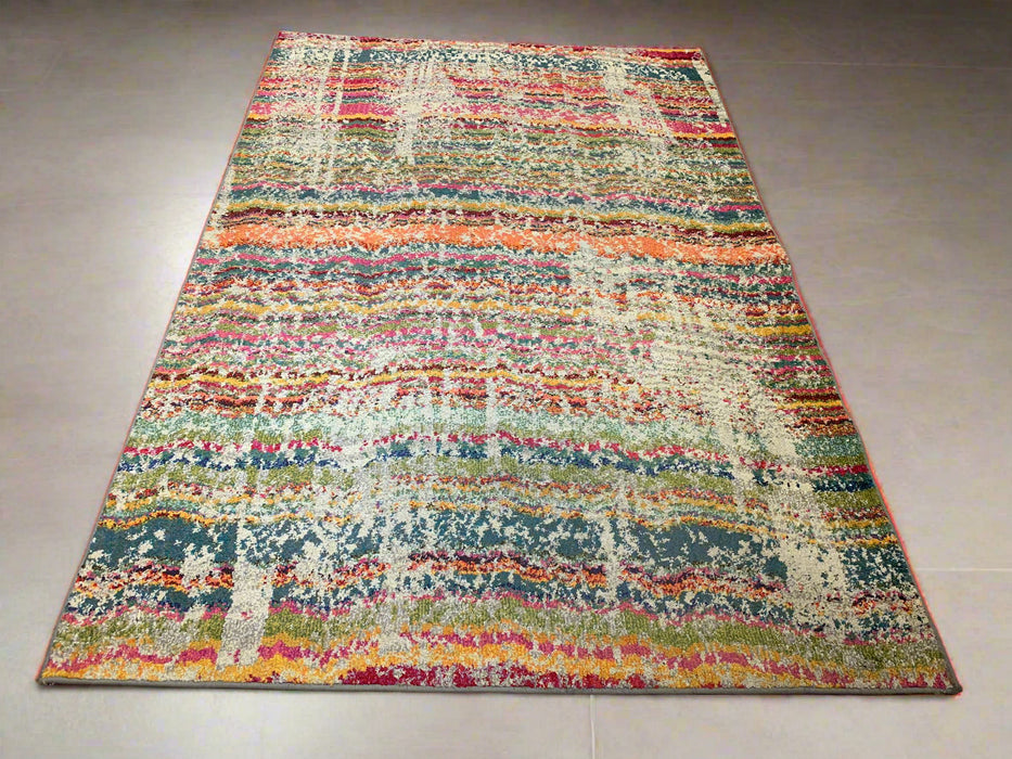 Persian-Inspired. Modern Defined. Turkish Made Rug, size 5" x 7' 8"  (O)