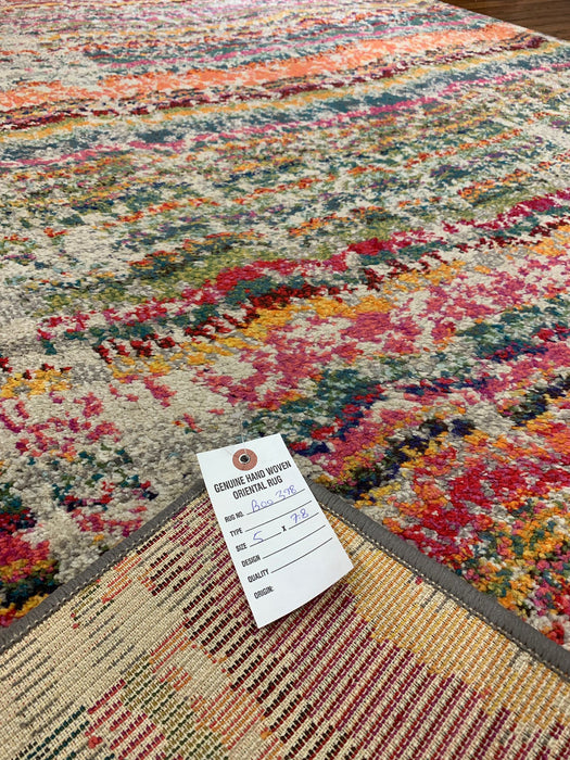 Persian-Inspired. Modern Defined. Turkish Made Rug, size 5" x 7' 8"  (O)