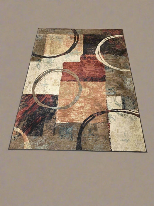 Persian-Inspired. Modern Defined. Turkish Made Rug, size 5' 3" x 7' 5" (O)