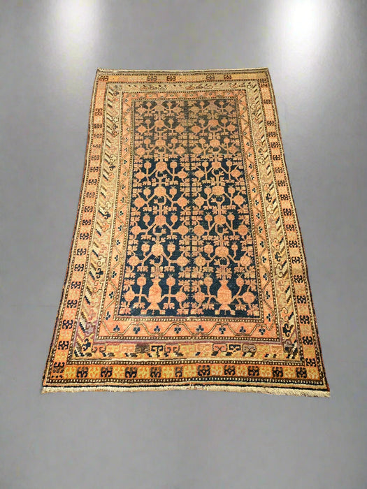 Antique Khotan Samarkand Rug, circa 1910's, size 4' 6" x 8"
