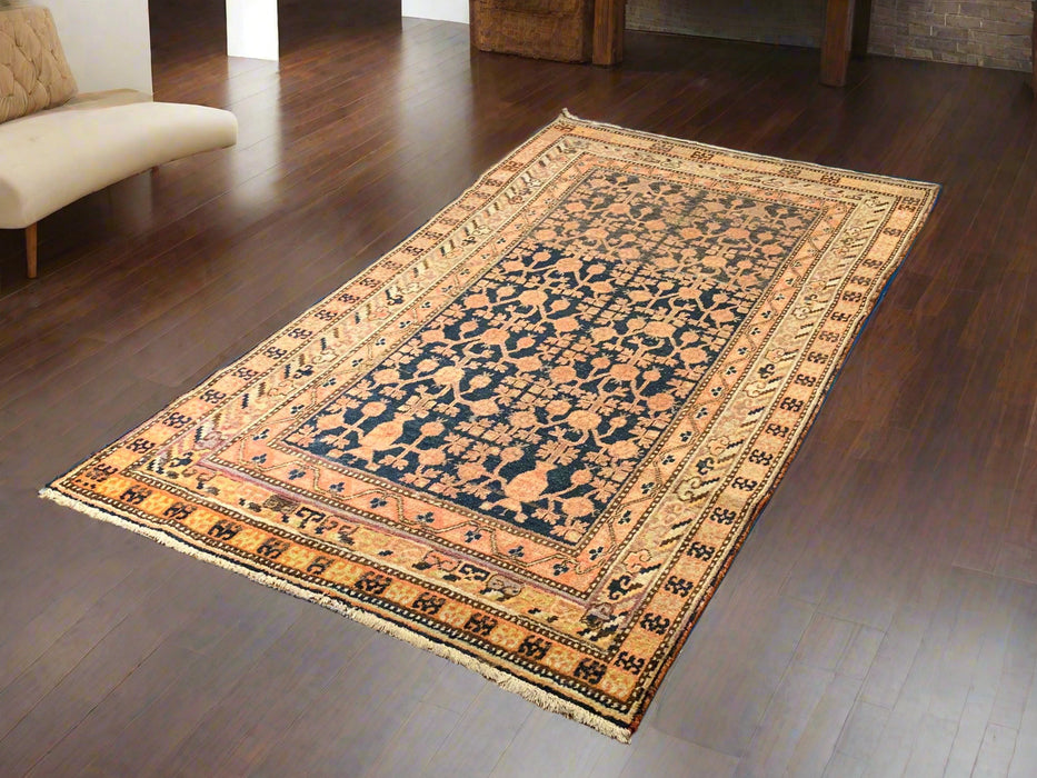 Antique Khotan Samarkand Rug, circa 1910's, size 4' 6" x 8"