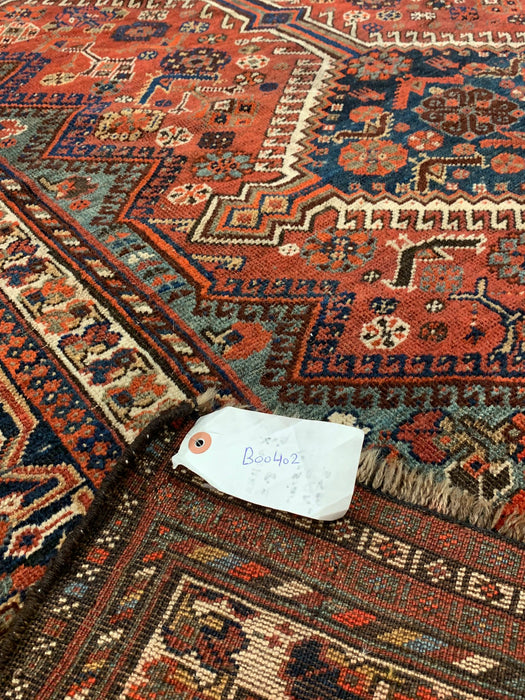 Timeless Beauty, Woven by Hand. Antique Persian Shiraz Rug, size 5' 6" x 8' 6"  (F) persina