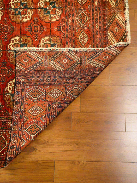 Hand-Knotted Pakistani Bokhara Rug – 100% Wool, size 6" x 7"  (M)