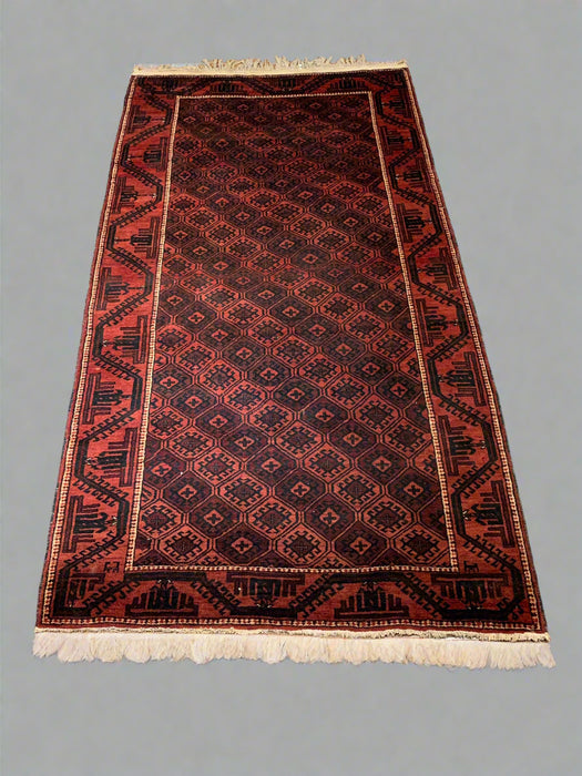 Terkaman Tribal Baluch Oriental Rug; 4' 4" x 8' 4"  (A)