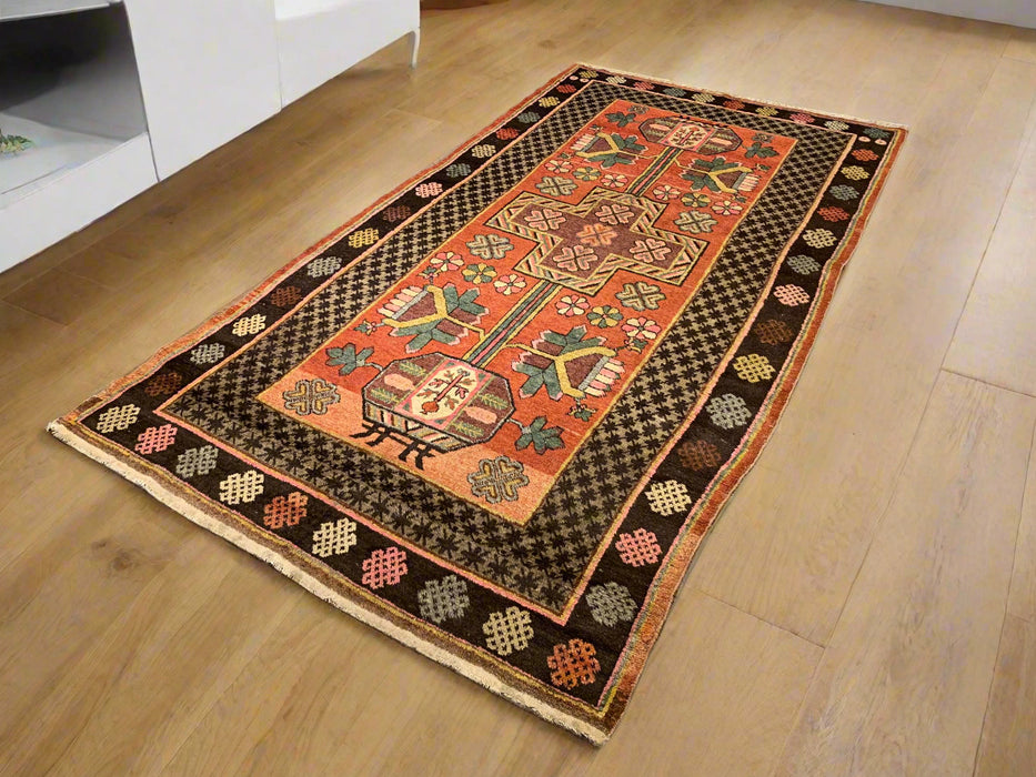 Antique Khotan Samarkand Rug, circa 1910's, size 5' 2" x 9' 9"