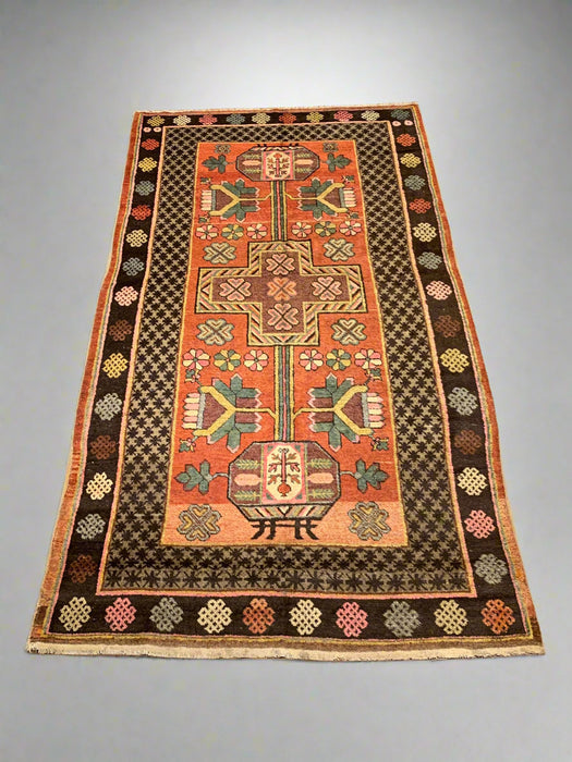 Antique Khotan Samarkand Rug, circa 1910's, size 5' 2" x 9' 9"