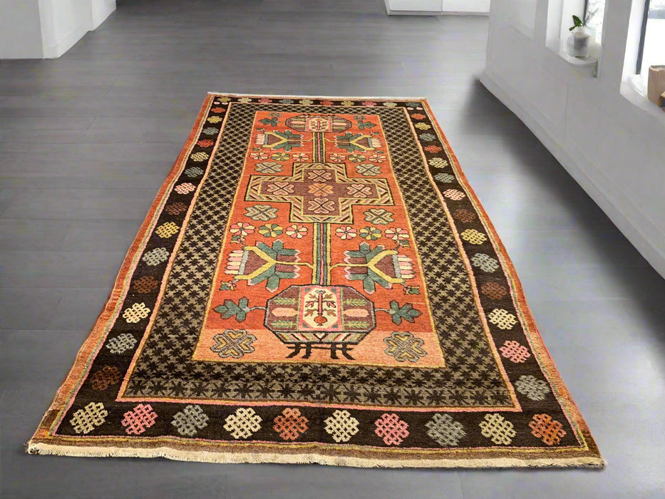 Antique Khotan Samarkand Rug, circa 1910's, size 5' 2" x 9' 9"