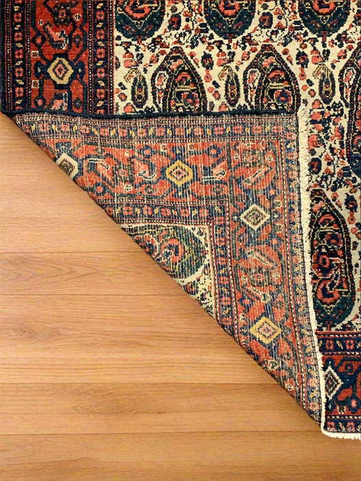 Timeless Beauty, Woven by Hand. Antique Persian Senna Rug, size 3' 6" x 4' 4" (F)