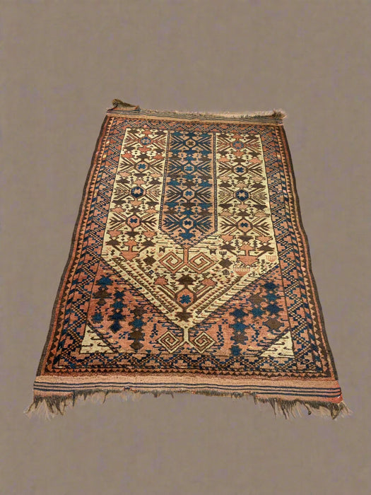 Terkaman Tribal Baluch Oriental Rug; 3" x 5" (A) Antique
