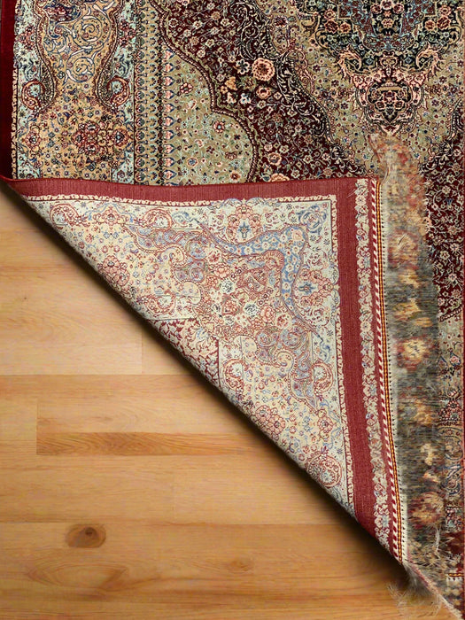 Exquisite 100% Silk Persian Design Rug – Elegant and Luxurious, size 3' 2" x 4' 9" (H)