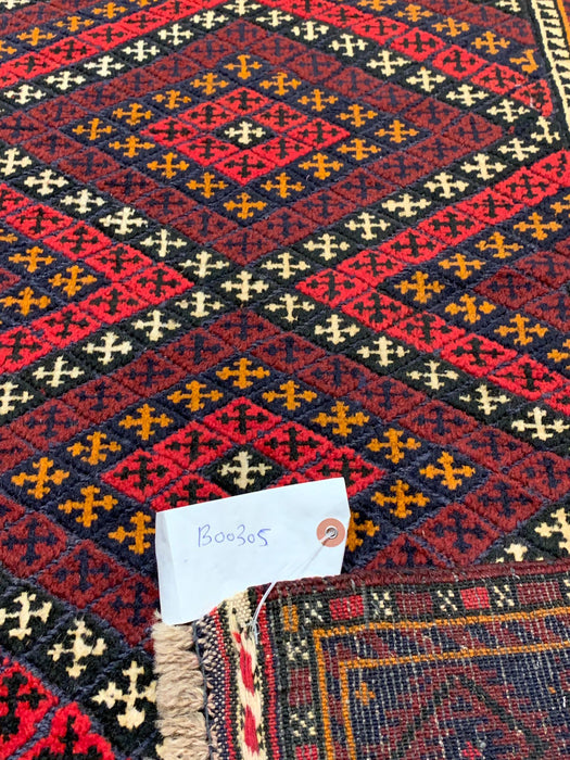 Terkaman Tribal Baluch Oriental Rug; 2' 9" x 4' 6" (A)