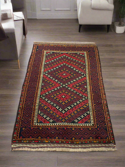 Terkaman Tribal Baluch Oriental Rug; 2' 9" x 4' 6" (A)