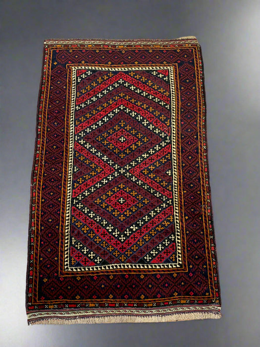 Terkaman Tribal Baluch Oriental Rug; 2' 9" x 4' 6" (A)
