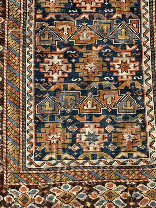 Antique Caucassionm Rug, circa 1910-1920. Size 3' 2" x 4' 7"