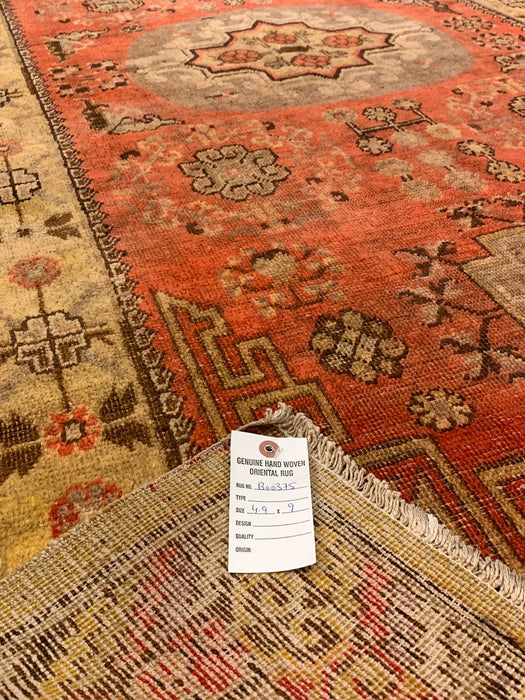 Antique Khotan Samarkand Rug, circa 1910's, size 4' 9" x 9'