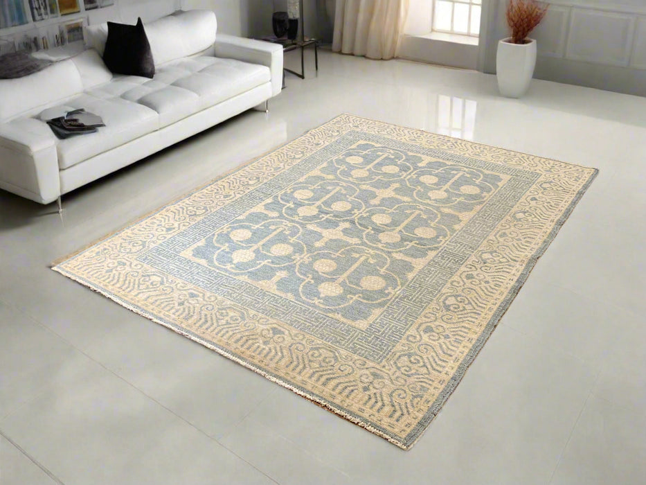 Khotan Pomegranate design Oriental Rug, size 5' 3" x 7' 2" (D)