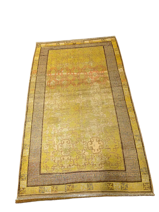 Antique Khotan Samarkand Rug, circa 1910's, size 4' 8" x 7' 8"