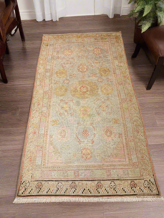 Antique Khotan Samarkand Rug, circa 1910's, size 4' 7" x 8' 6"