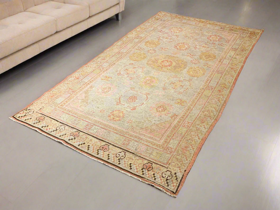 Antique Khotan Samarkand Rug, circa 1910's, size 4' 7" x 8' 6"