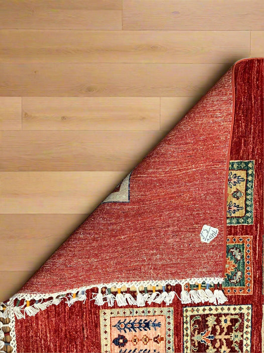 Hand-Knotted Sultanabad Vegetable-Dyed Wool Rug, 5' 9" x 7' 7" (K)