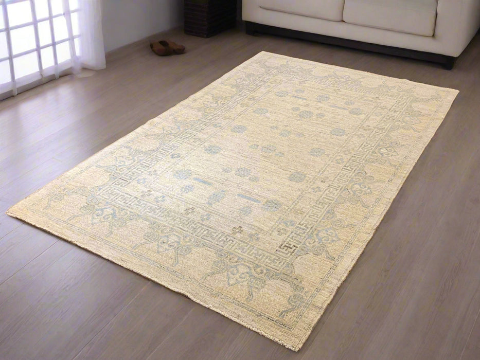 Khotan Pomegranate design Oriental Rug, size 4' 10" x 7' 9" (D)