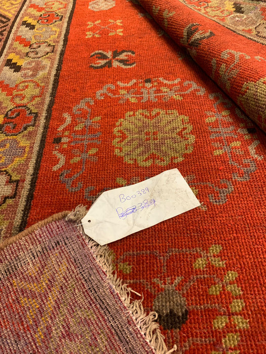 Antique Khotan Samarkand Rug, circa 1910's, size 4' 6" x 8' 7"