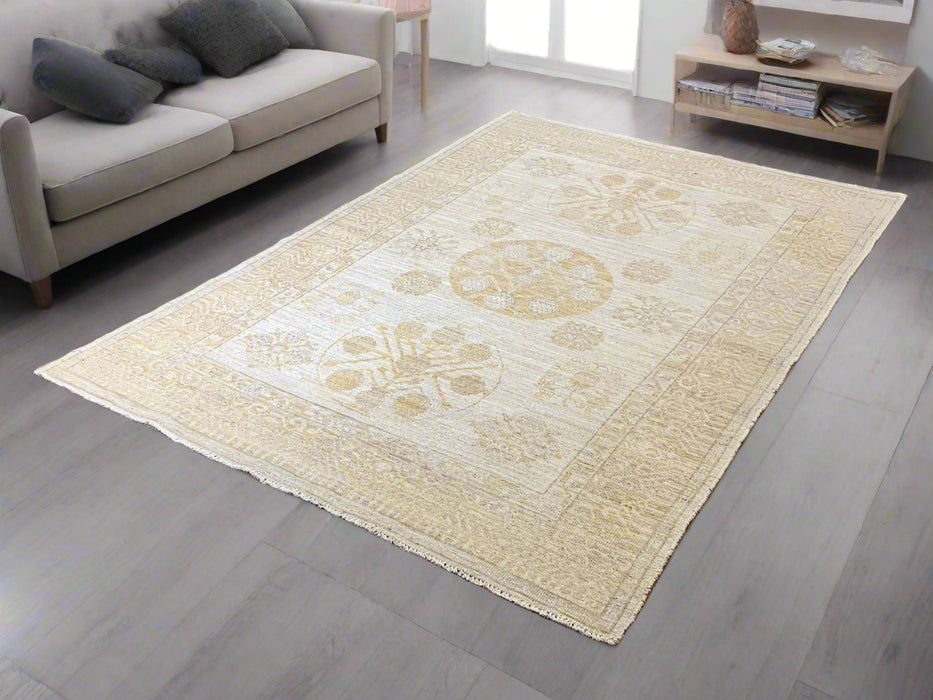 Khotan Pomegranate design Oriental Rug, size  5" x 7' 2"(D)