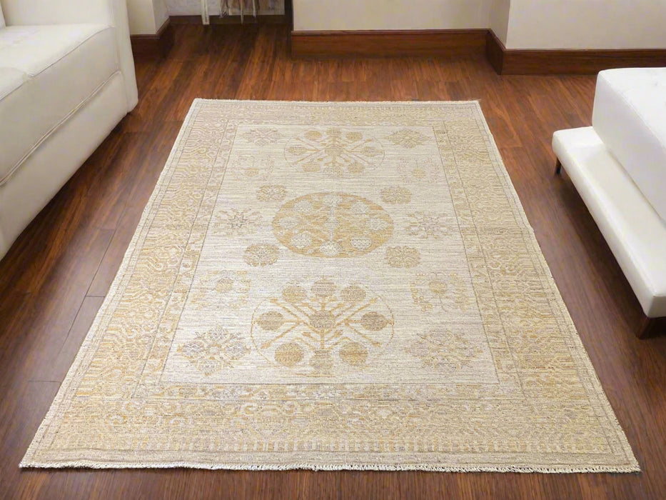 Khotan Pomegranate design Oriental Rug, size  5" x 7' 2"(D)