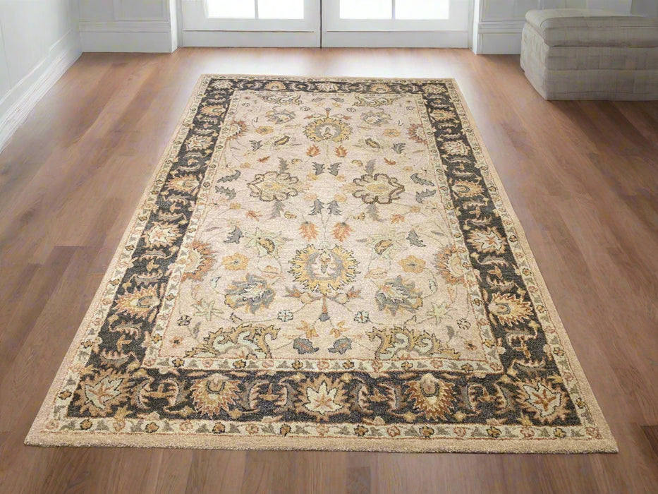 Persian-Inspired. Modern Defined. Turkish Made Rug, size 5' 6" x 8' 7" (O) tufted