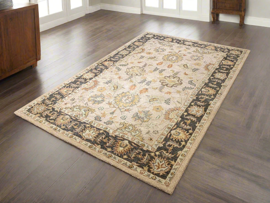 Persian-Inspired. Modern Defined. Turkish Made Rug, size 5' 6" x 8' 7" (O) tufted