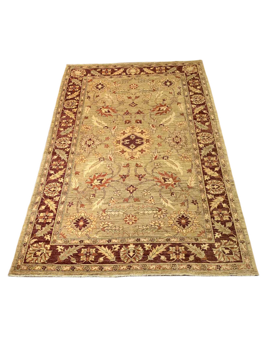 Hand-Knotted Sultanabad Vegetable-Dyed Wool Rug, 5' 9" x 8' 8"(K)
